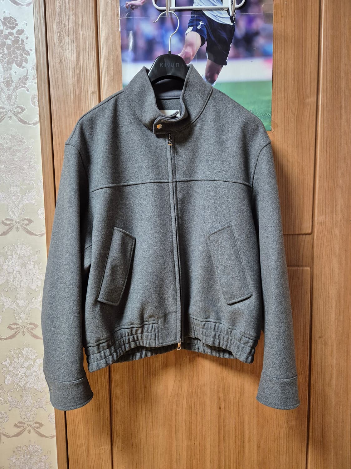 키뮤어 울 해링턴 자켓 그레이 L 상품이미지1
