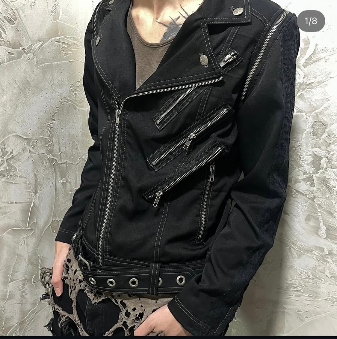 Algonquins skull punk rider jacket 상품이미지1