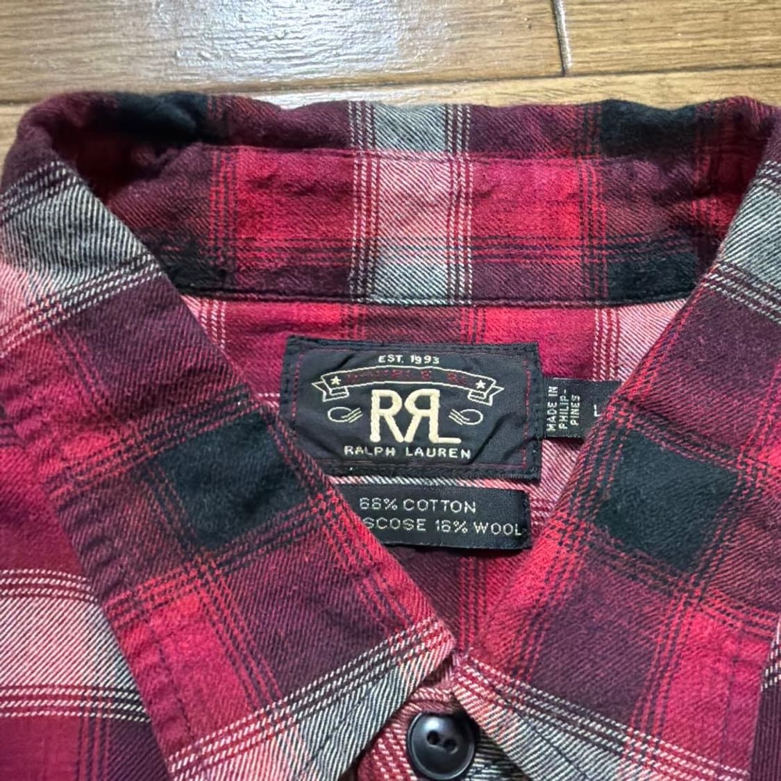RRL 울블렌딩 체크셔츠 상품이미지2