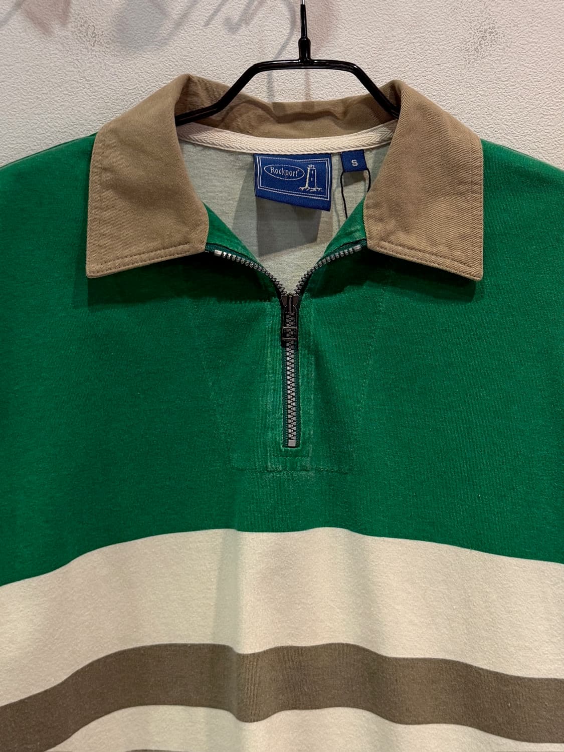 Rockport Striped Half-Zip Polo 상품이미지4