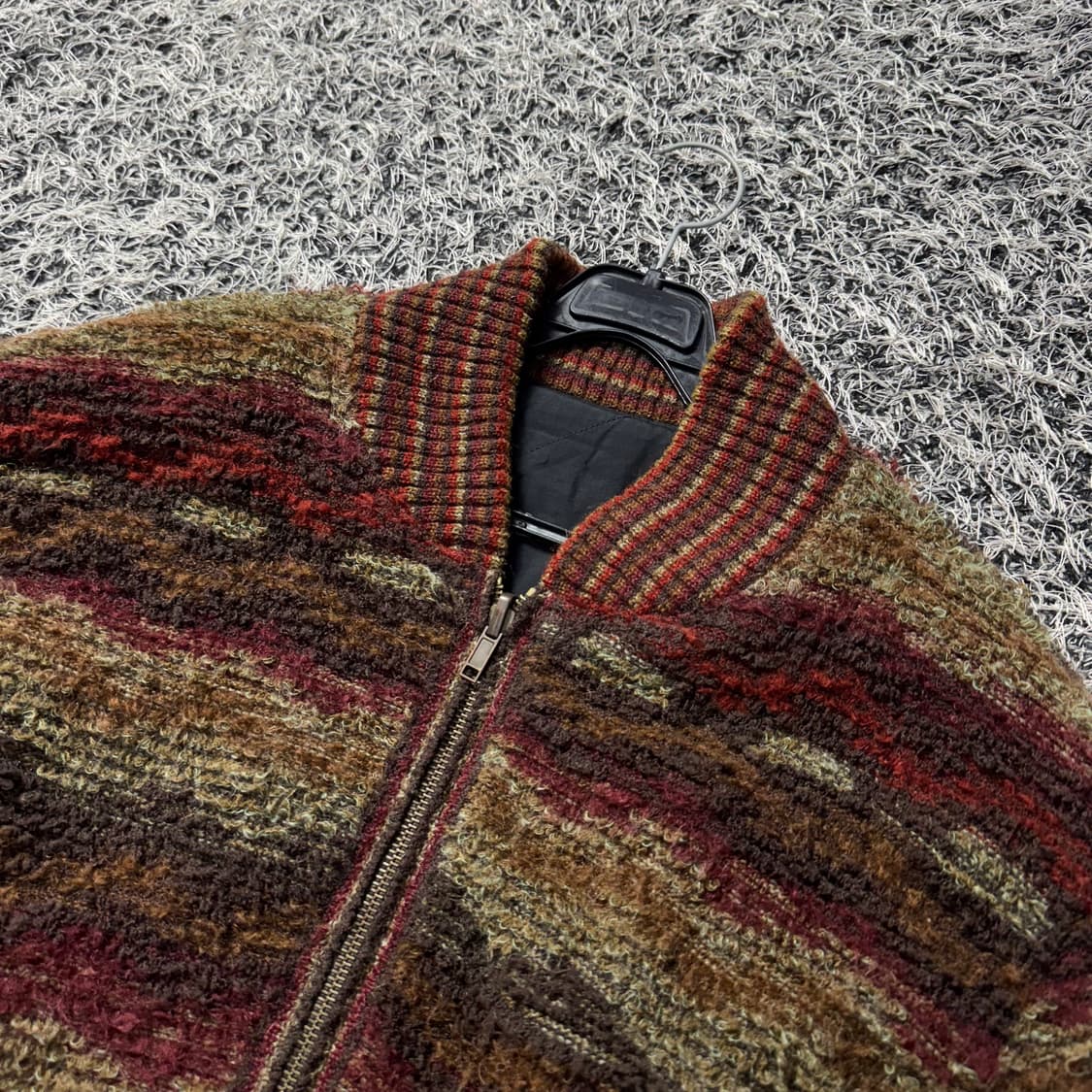 미쏘니 앙고라 니트 리버시블 집업 50 상품이미지2