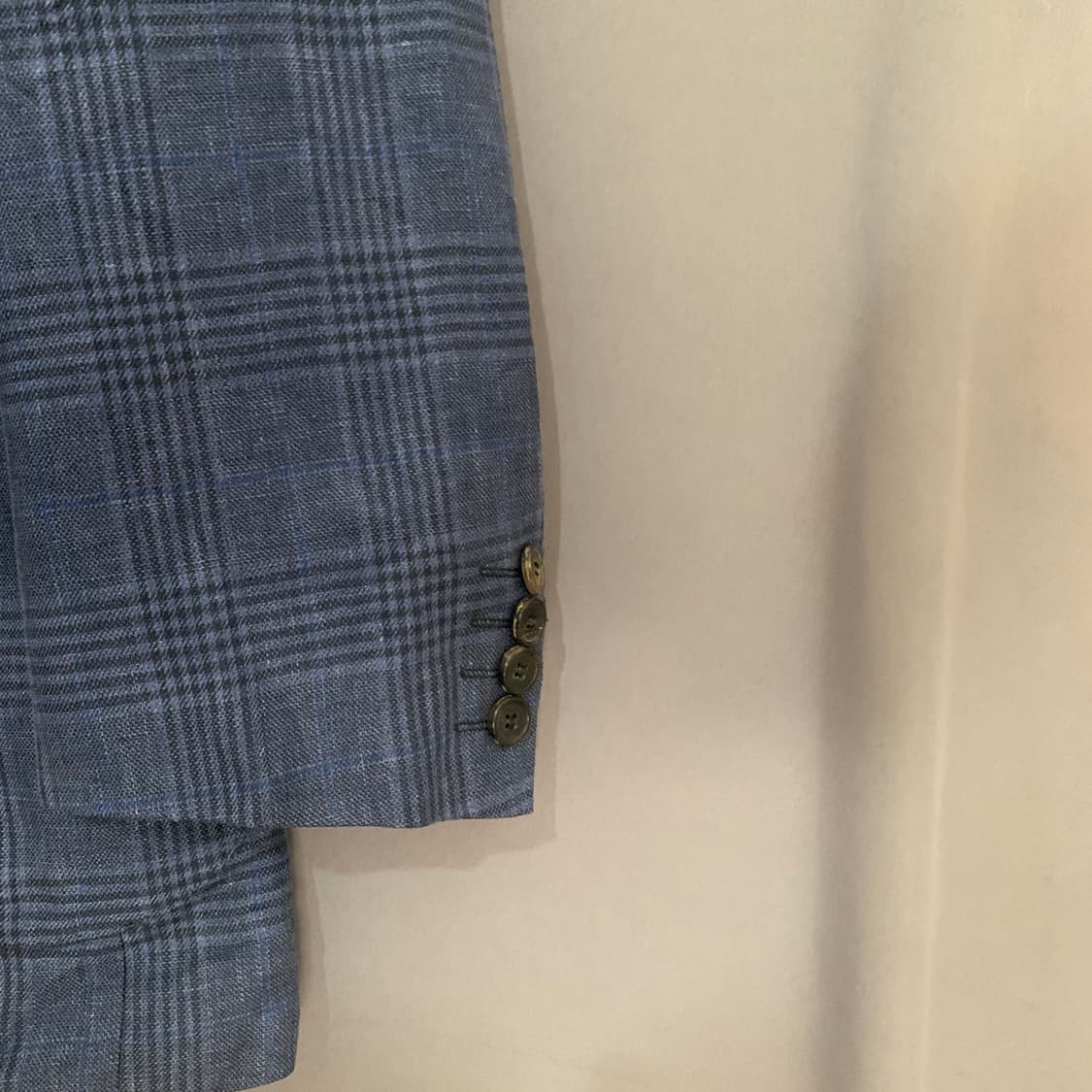 XXL 캠브리지멤버스 로얄스탠다드 제냐 린넨 체크 블레이저 자켓 상품이미지3