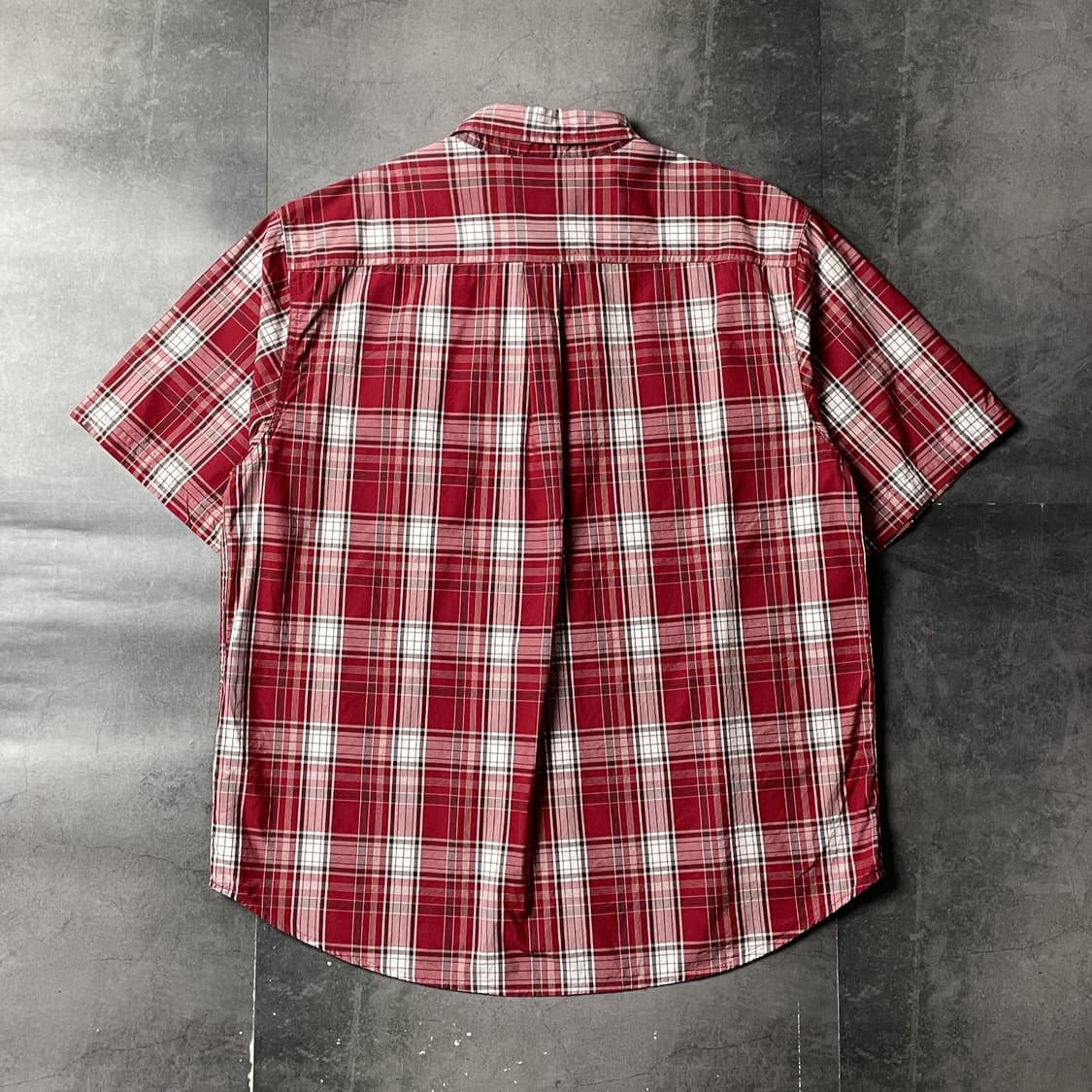 CARHARTT 칼하트 레드 체크 다운버튼 반팔 워크 셔츠 A00987 상품이미지7