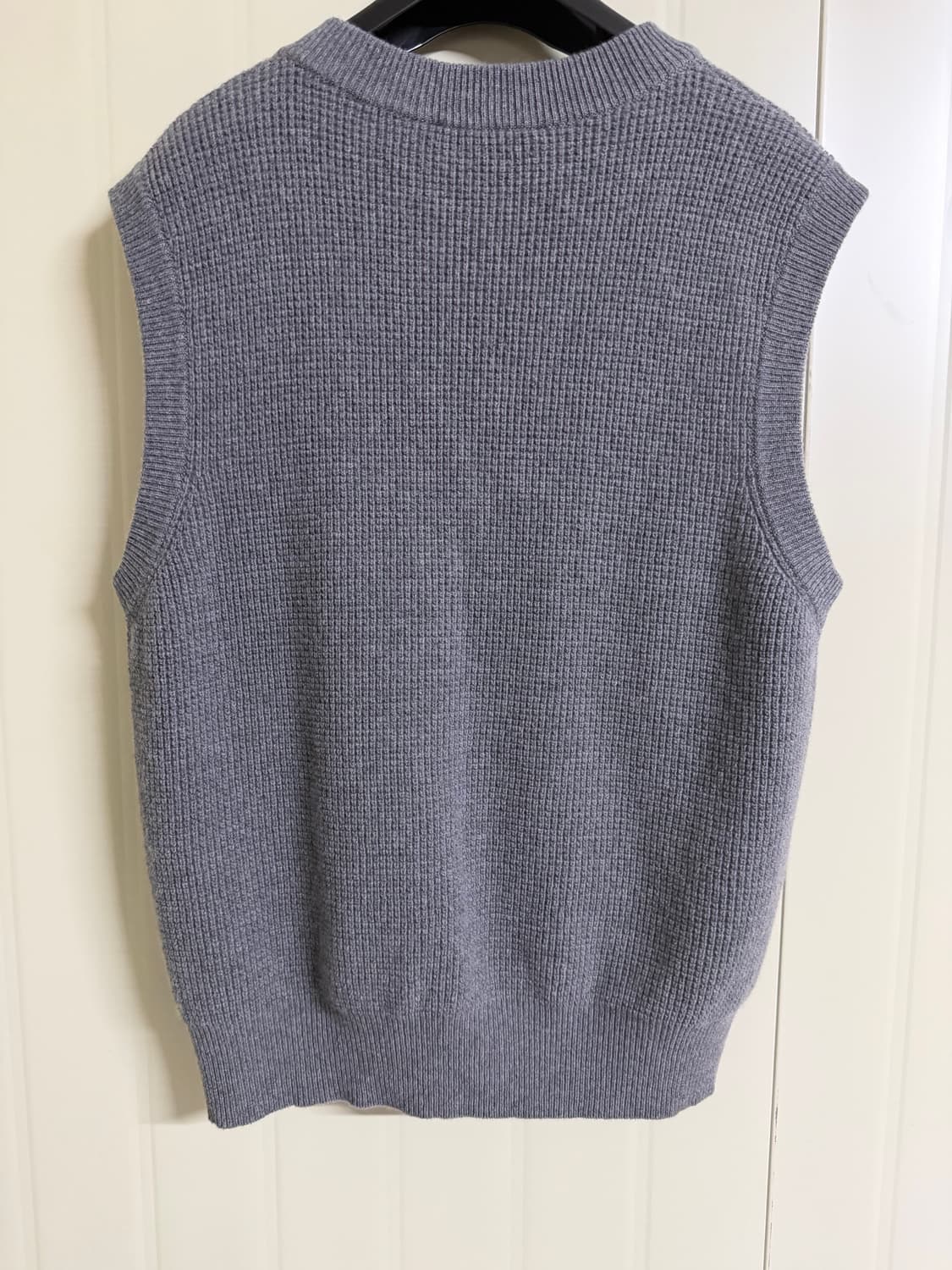 메종 키츠네 핸드라이팅 오버사이즈 V넥 니트 베스트 L 상품이미지2