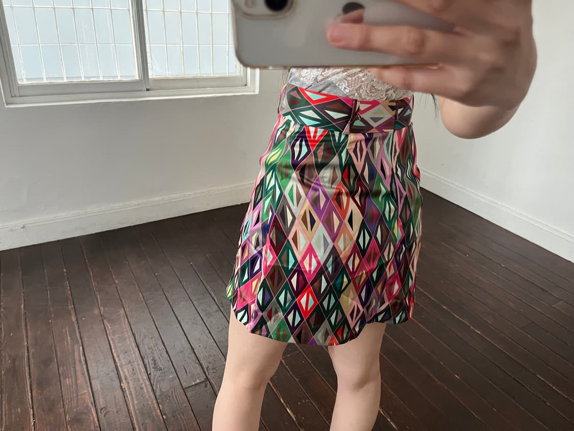 기하학 무늬 스커트 상품이미지2