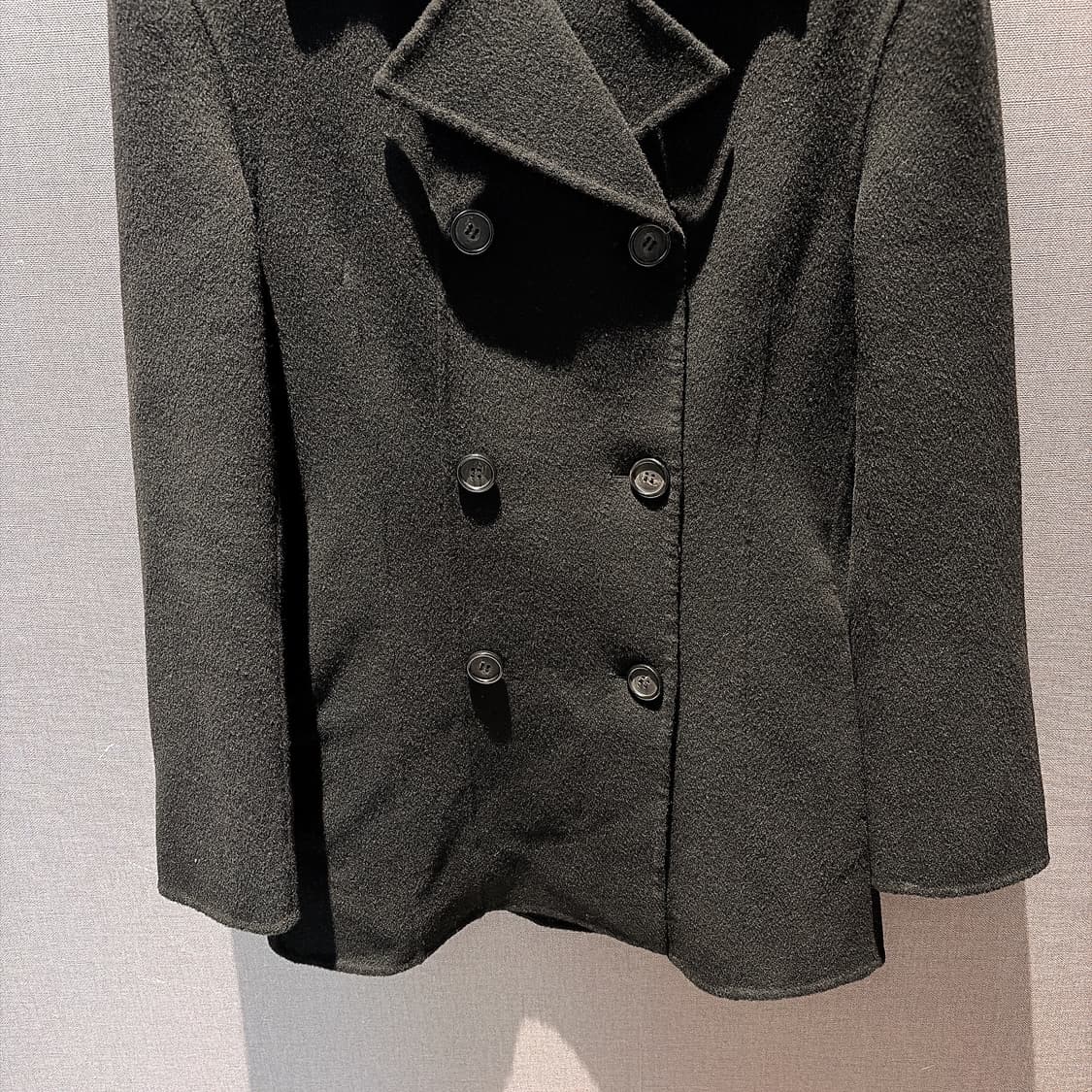 (정품/새상품) TOTEME 토템 여성 블랙 더블 울 웨이스트 자켓 상품이미지3