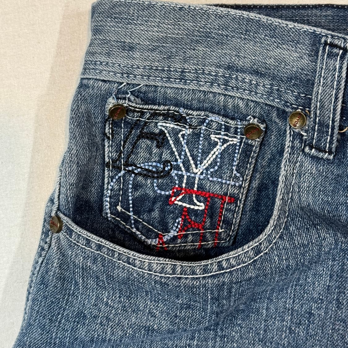 35inch) 에니체(ENYCE) 와이드 데님 버뮤다 팬츠 상품이미지7