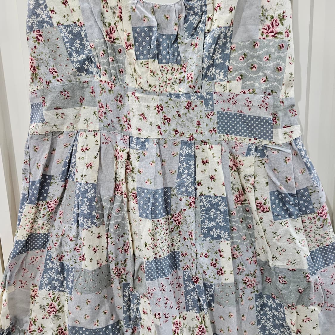 패치워크 플라워 나시 원피스 상품이미지4