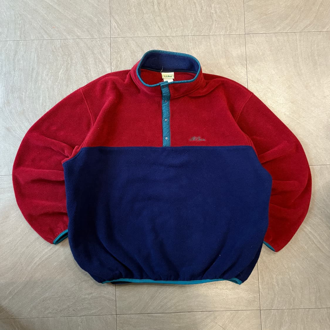 90s L.L.bean 90년대 생산 엘엘빈 투톤 신칠라 스냅티 상품이미지1