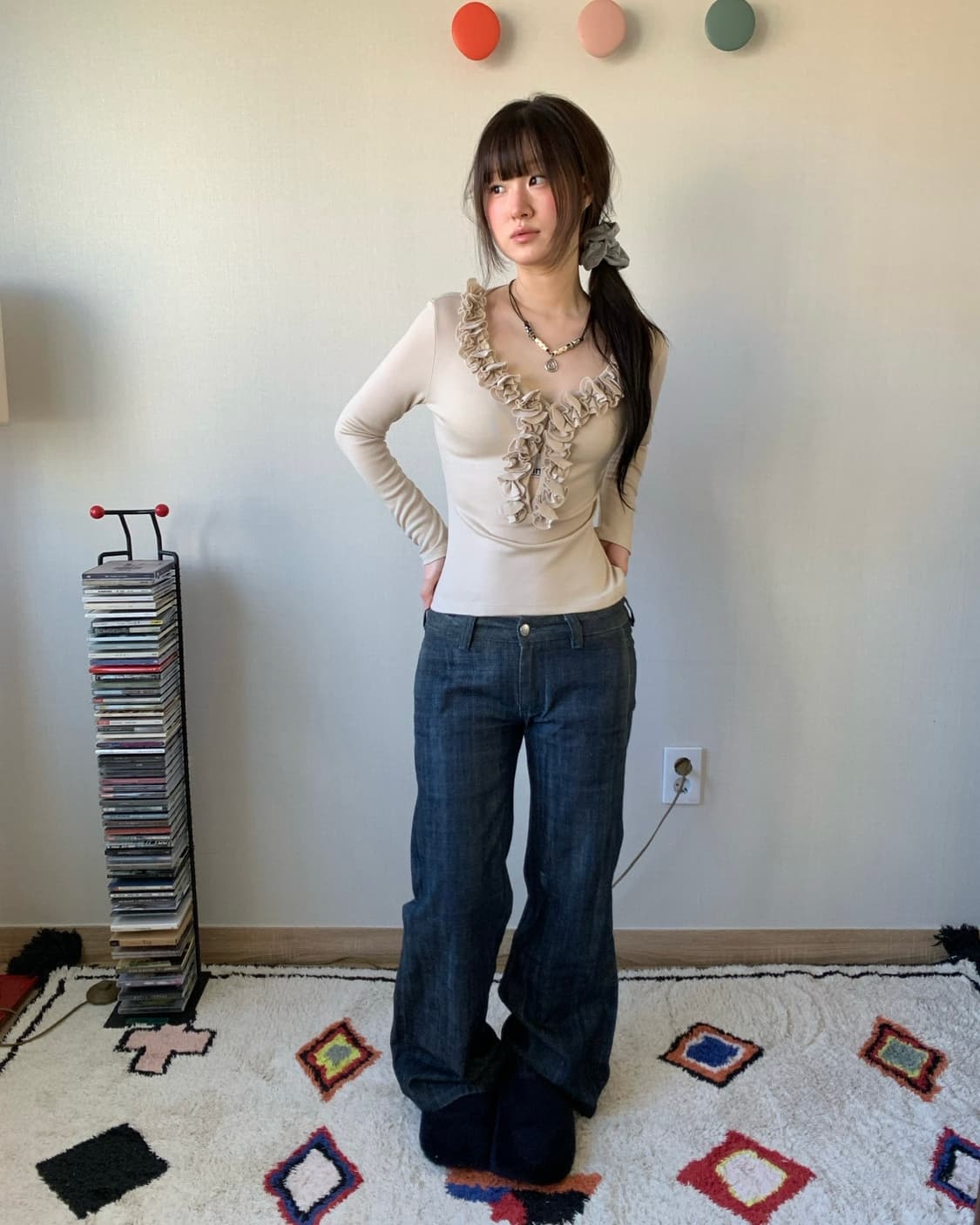 Notify denim stitch pants 상품이미지1