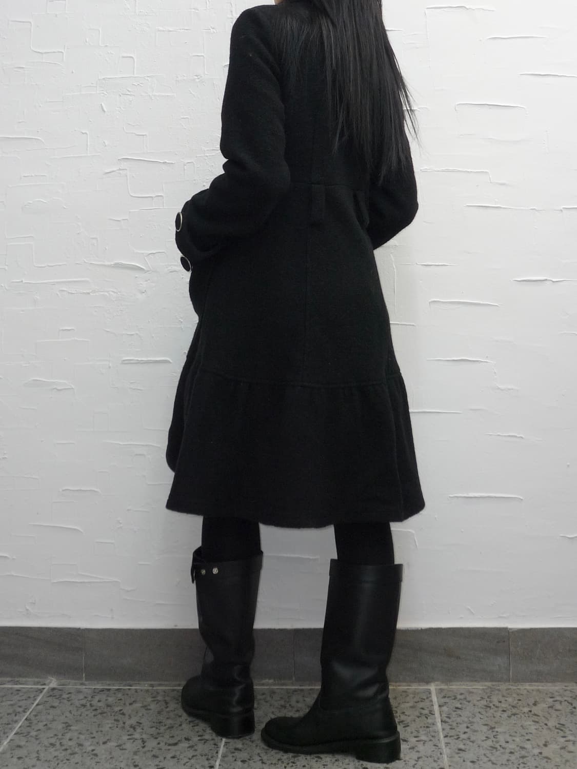 Big buttons flare coat 상품이미지3