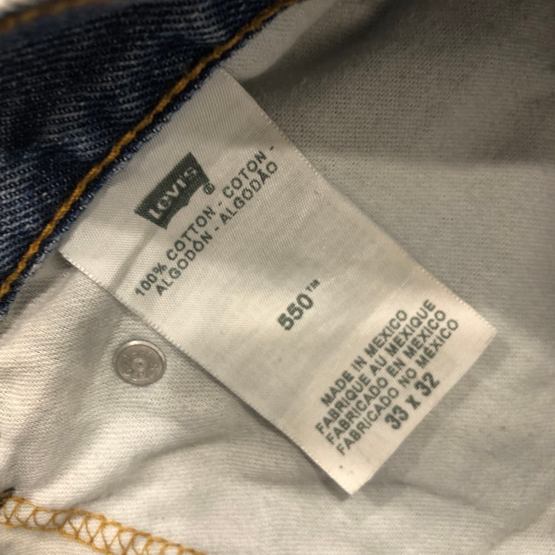 리바이스 550 워싱 데님 팬츠 상품이미지5