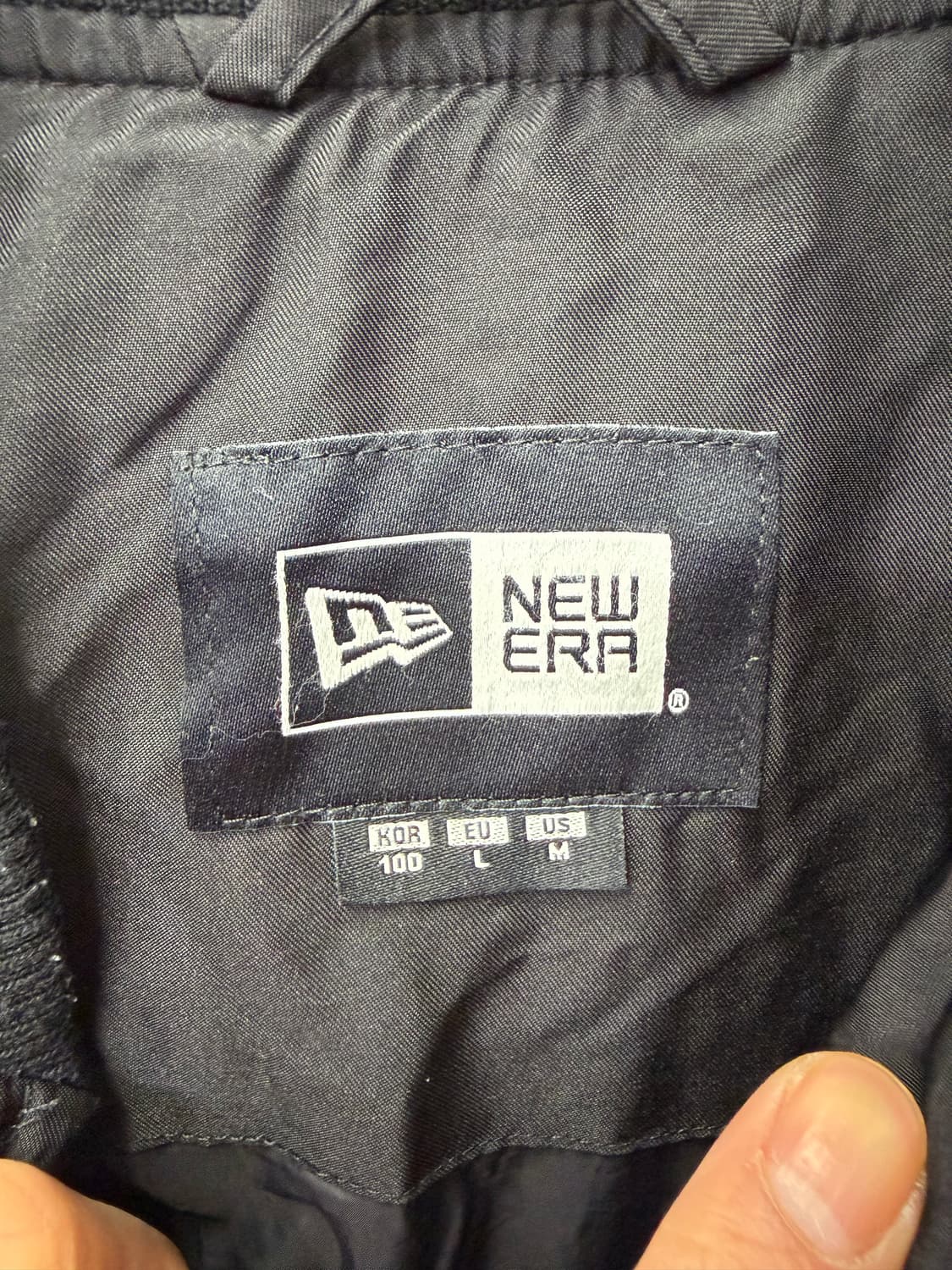 정품) 뉴에라 뉴욕 양키스 블랙 패딩 100 상품이미지6