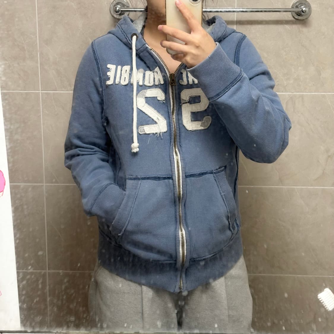 아베크롬비 하늘 후드집업 s (겨쿨 강추) 상품이미지2