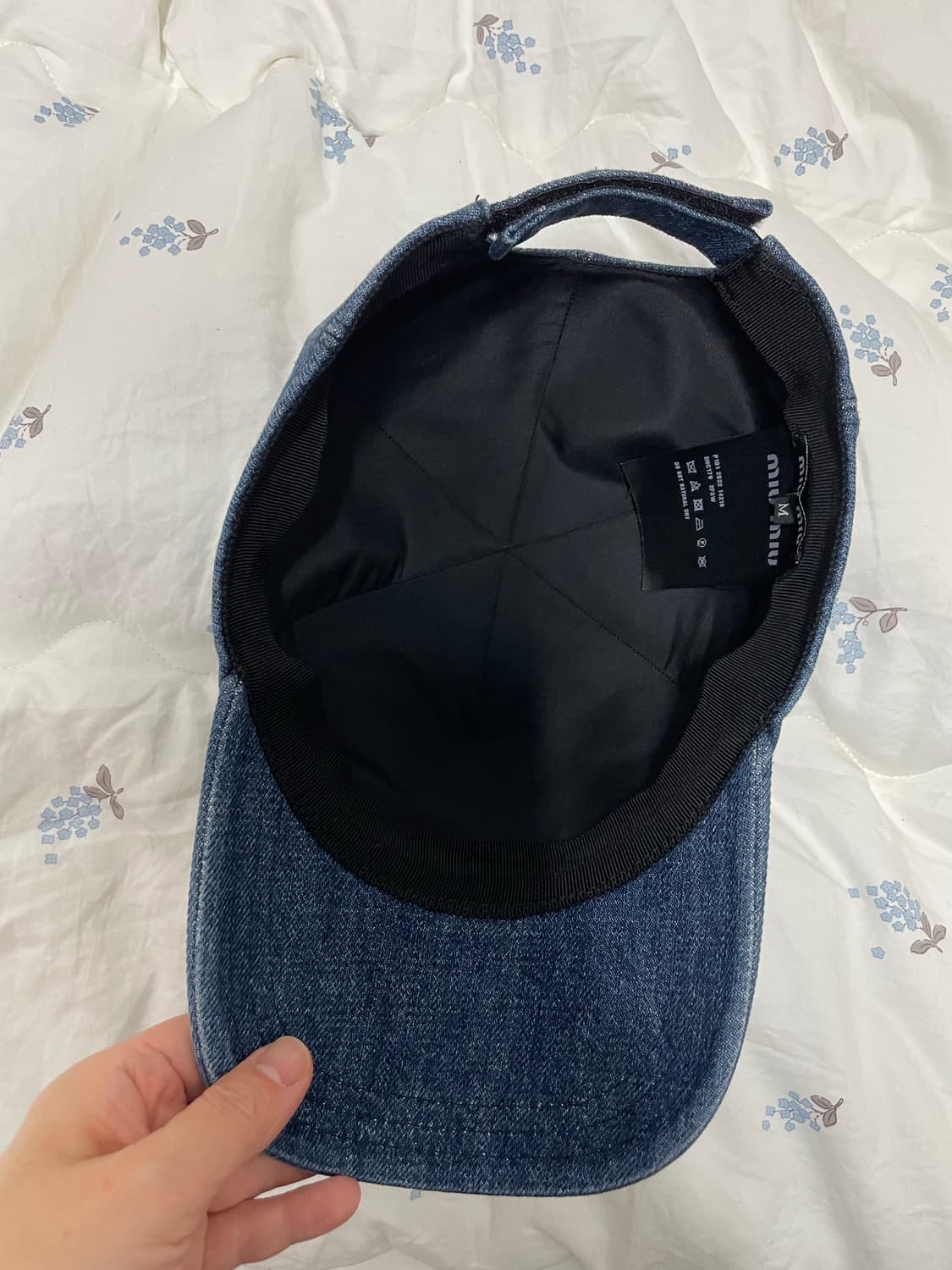 (정품) 미우미우 데님 볼캡 상품이미지3