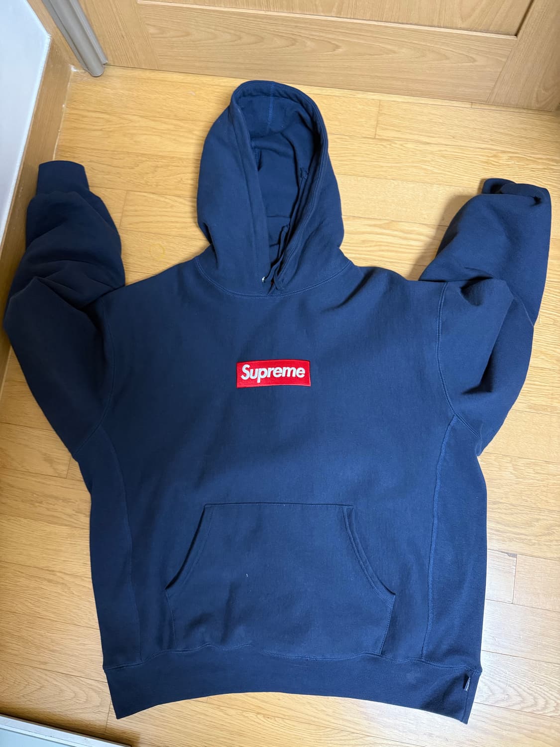 24FW 슈프림 박스 로고 후드티 네이비 XL 상품이미지1