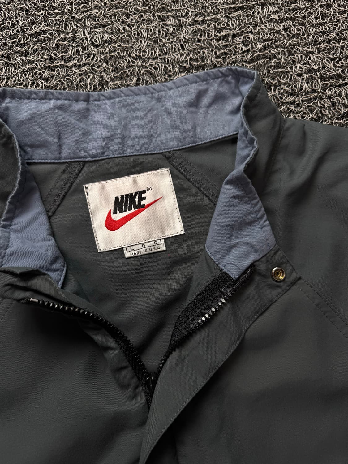 90s 나이키 센터 스우시 올드스쿨 박시핏 우븐 웜업 1357 상품이미지3