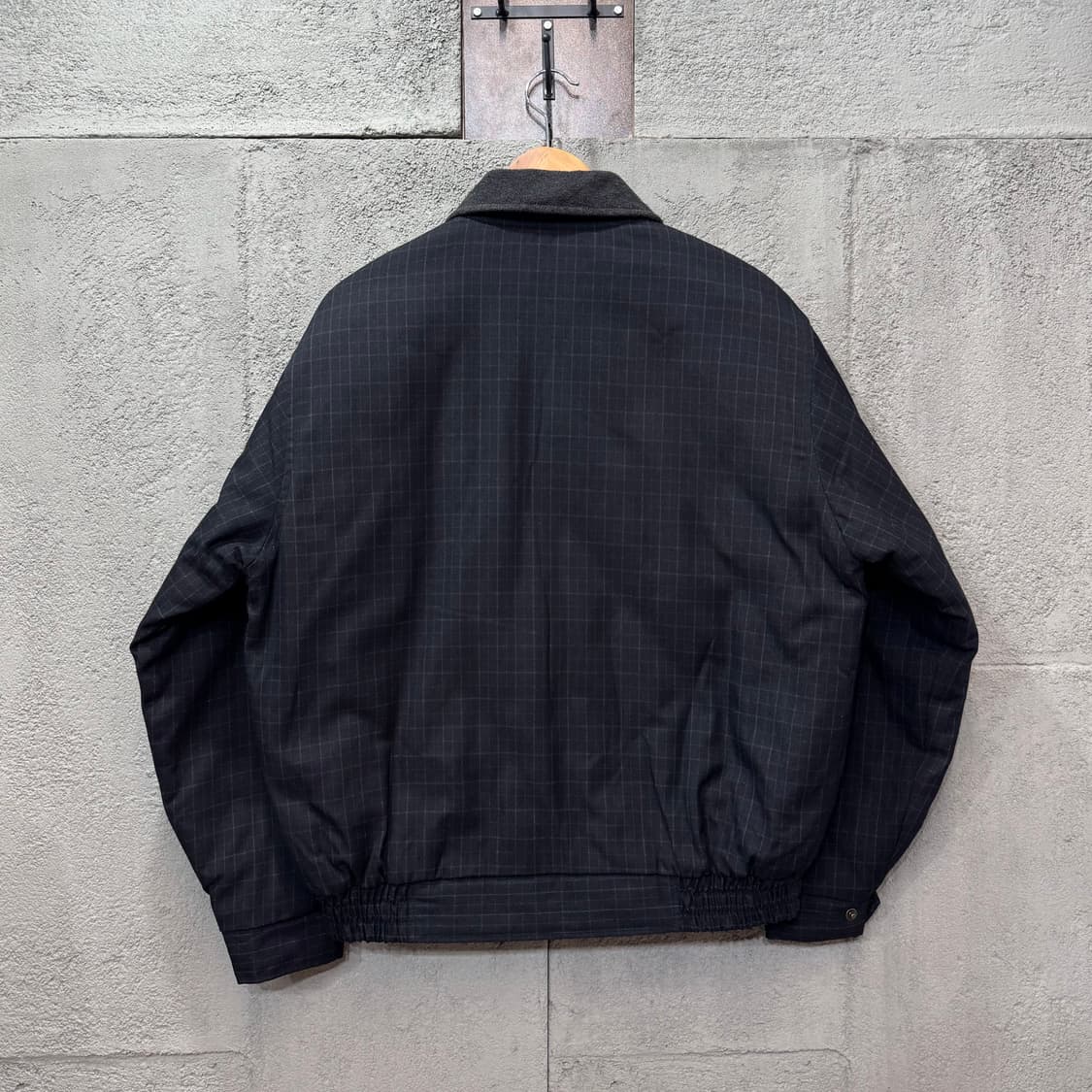 캐주얼 체크 블루종 자켓 (XL)   상품이미지4