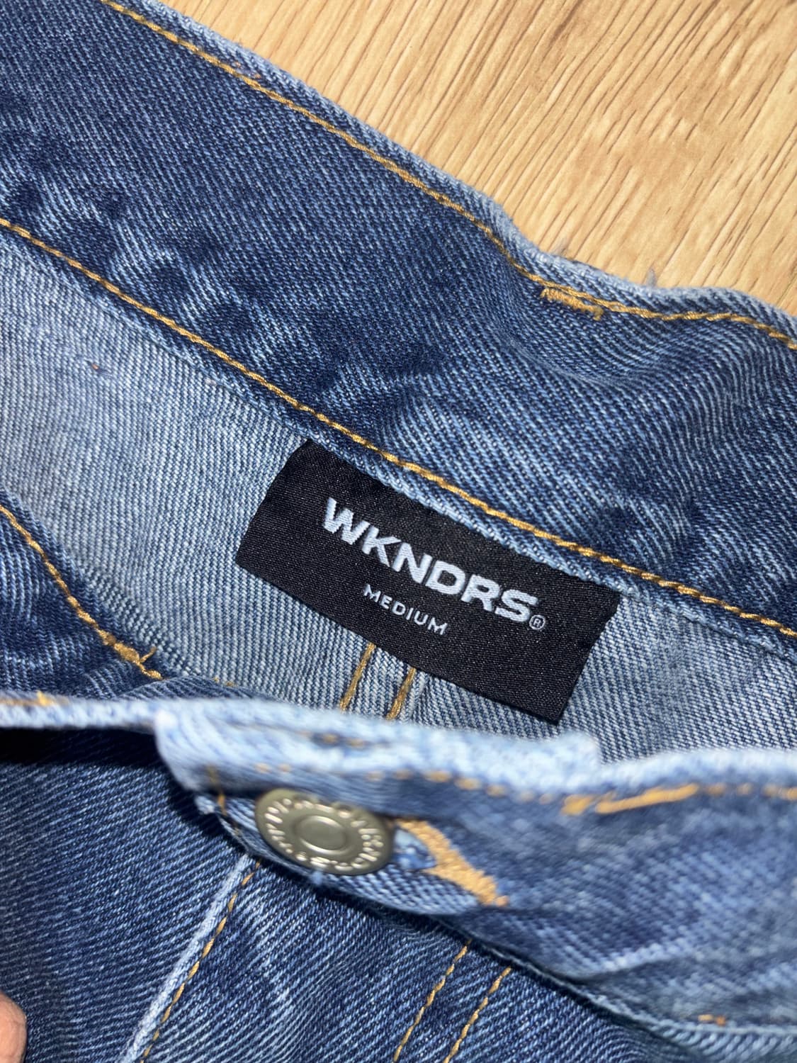 [WKNDRS] 위켄더스 벌룬핏 스티치 디스트레시드 데님팬츠 M 상품이미지4