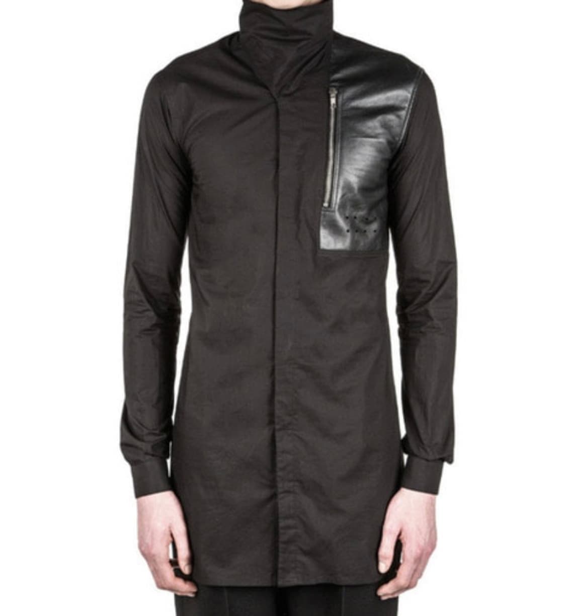 릭오웬스 15SS "FAUN" 레더 패치 포켓 셔츠 상품이미지8