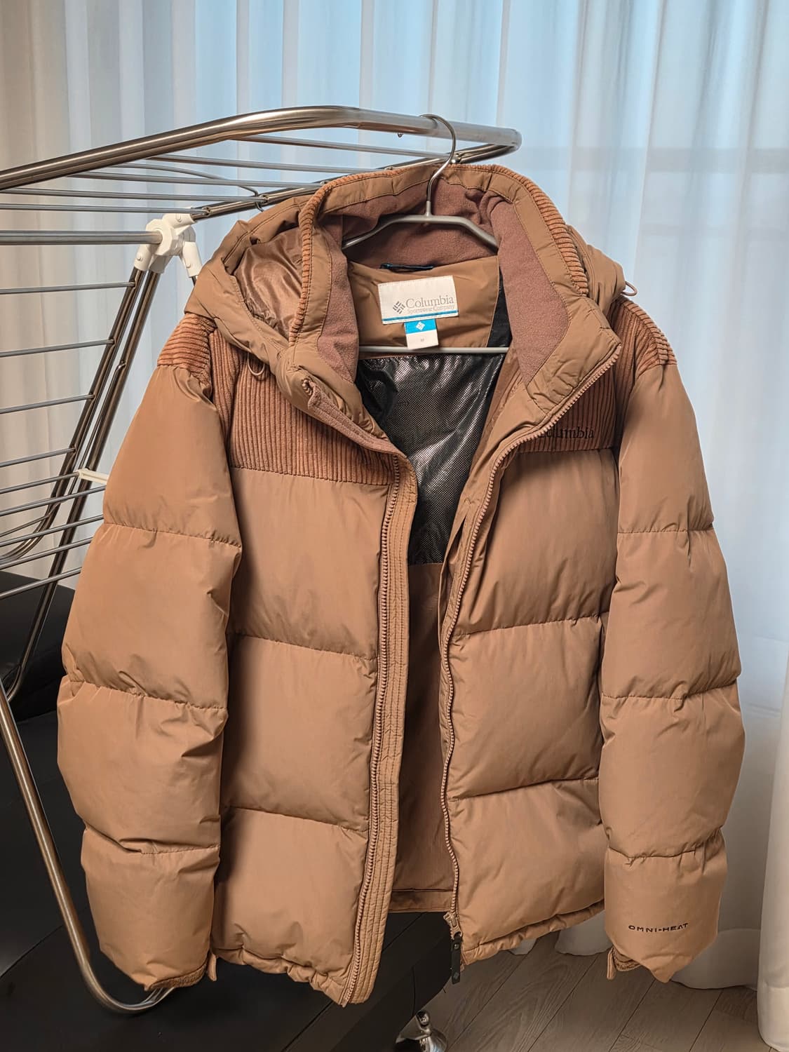 컬럼비아 옴니히트 코듀로이 덕다운 패딩 M 상품이미지5