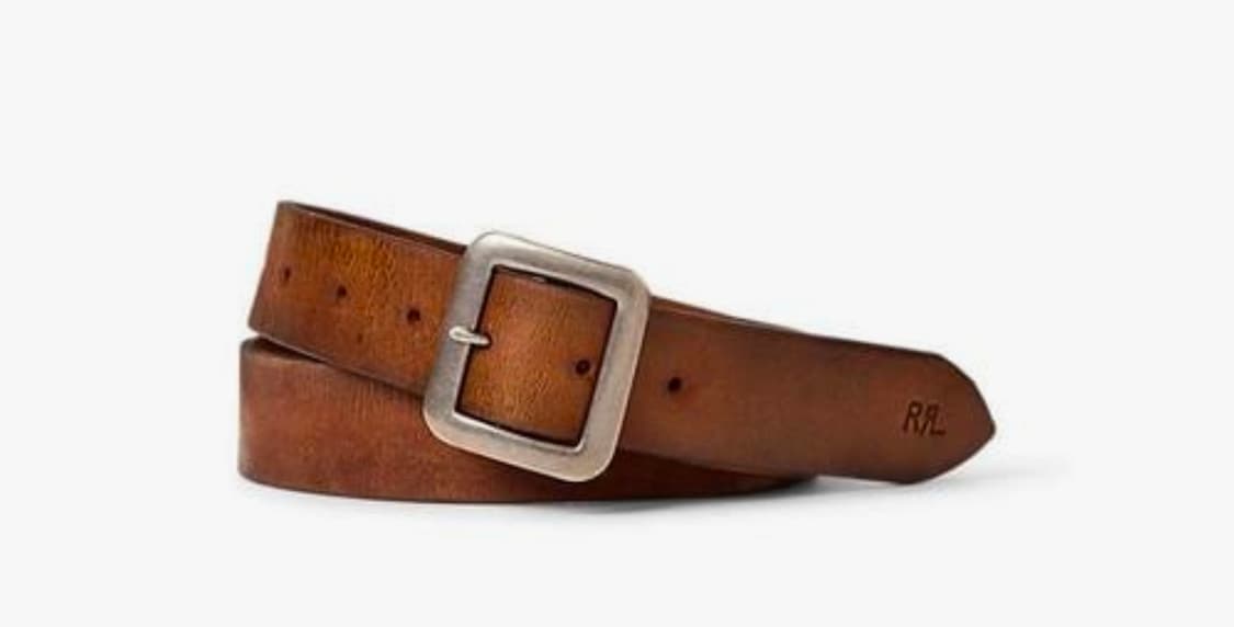 RRL 핸드 버니시 레더 벨트 32 상품이미지1