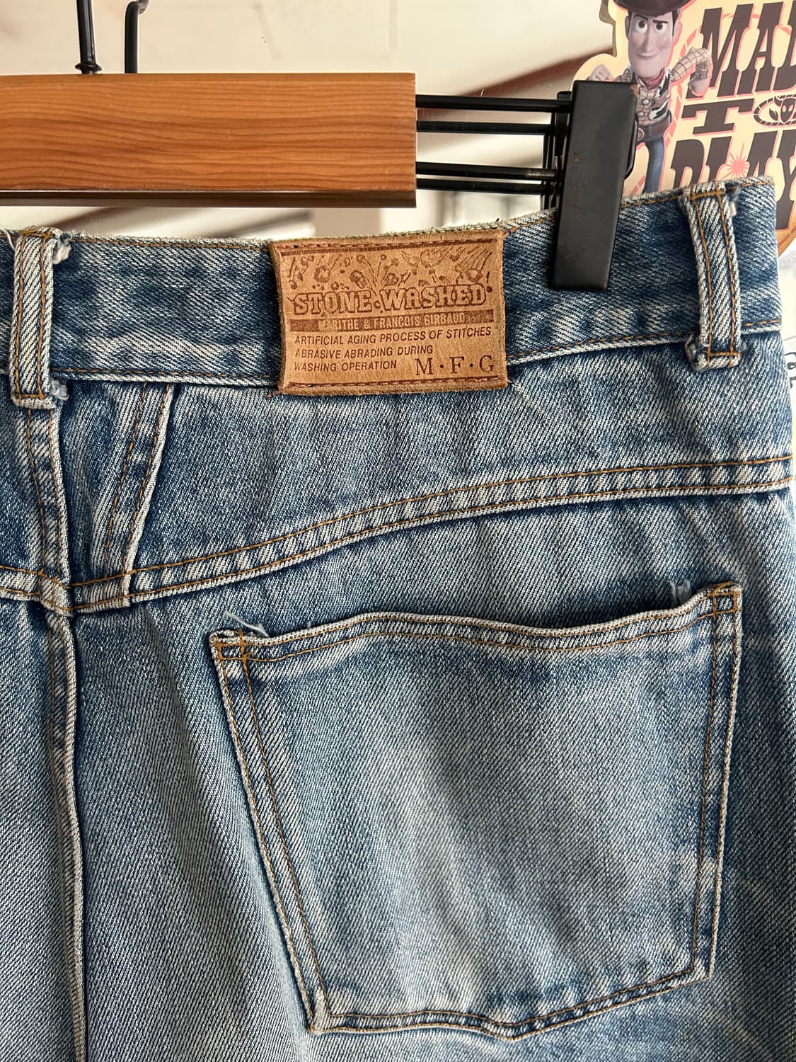 80,90‘s 마리떼프랑소와저버 데님팬츠 상품이미지6