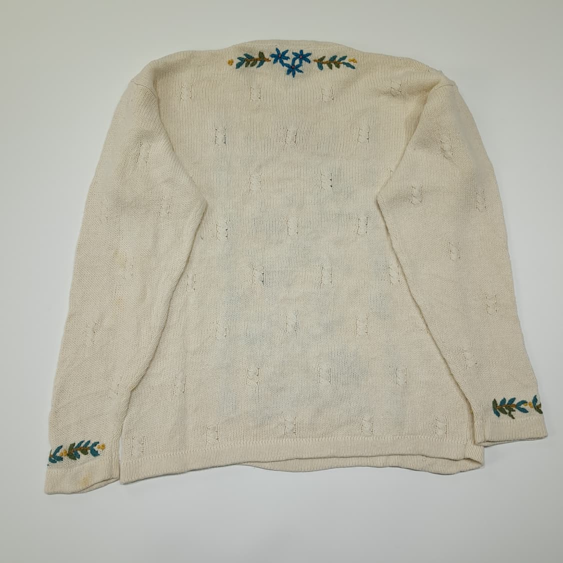 CL149 S 엘엘빈 라미 혼방 플로럴 자수 니트 상품이미지6