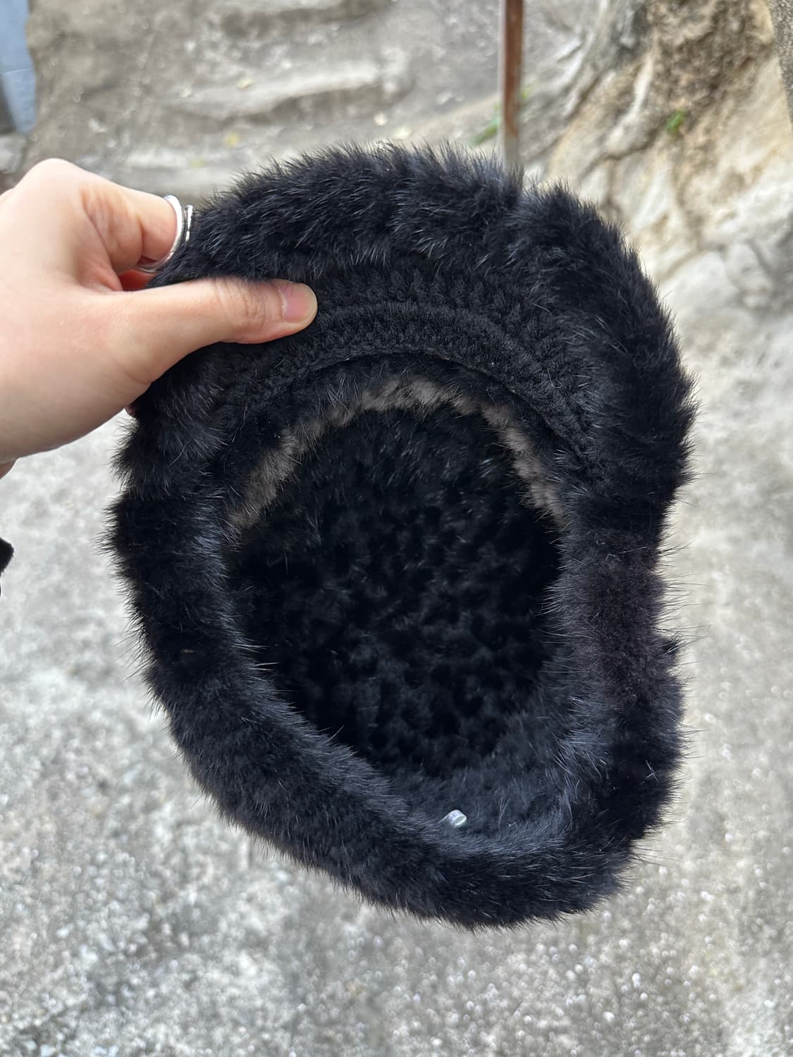 Fur knit cap 상품이미지7