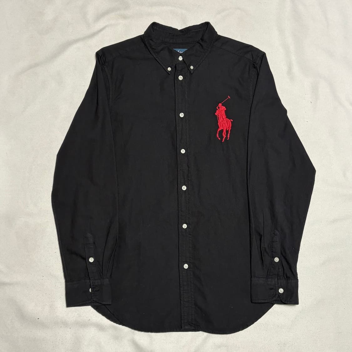 XL 폴로랄프로렌 빅포니 블랙 코튼 셔츠 상품이미지2