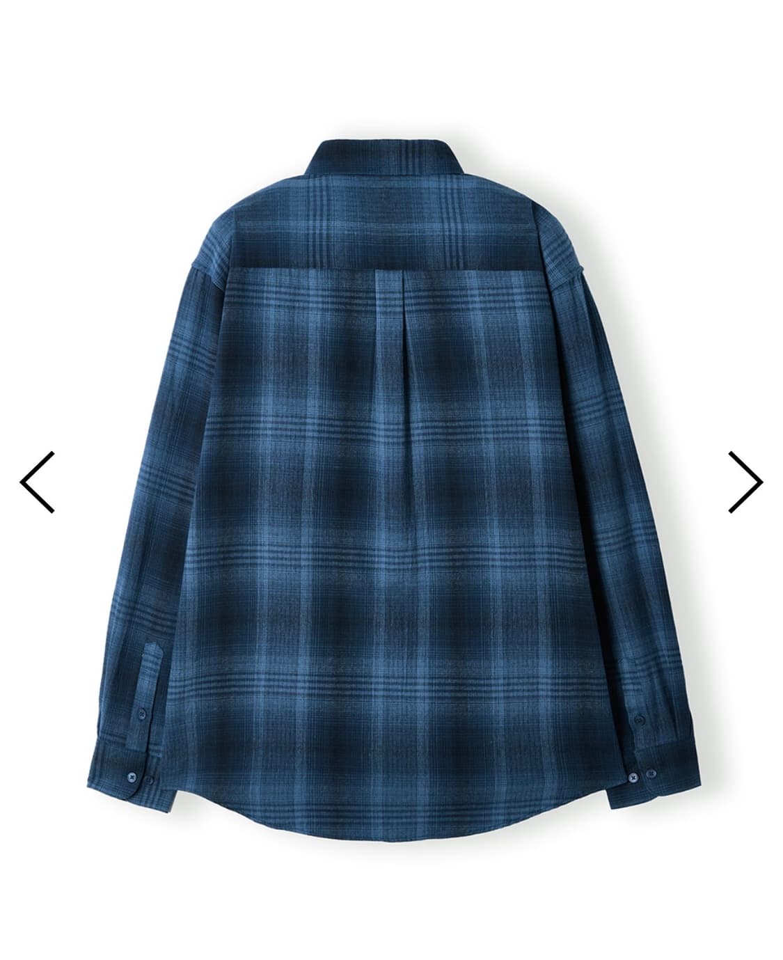 후브스 Fuzzy Ombre Check Shirts [Blue] L사이즈 상품이미지2