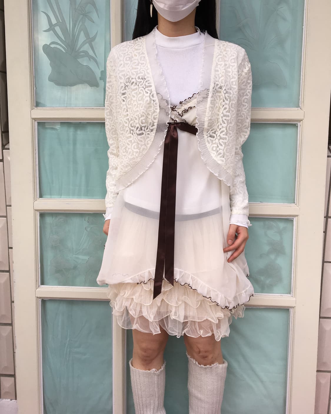 Lace open cardigan 상품이미지4