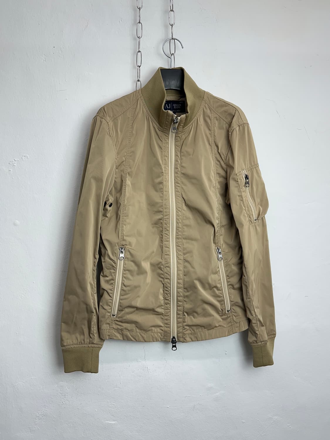 Armani Jeans Slim Fit Nylon Bomber Jacke 상품이미지4