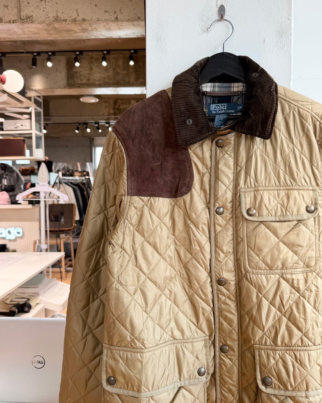 폴로 랄프로렌 브라운 캠튼 퀼팅 자켓  상품이미지4