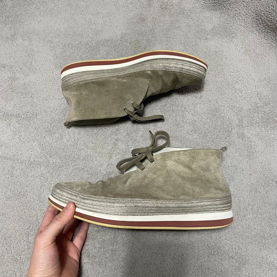 265) 프라다 스포츠 스웨이드 스니커즈 상품이미지2