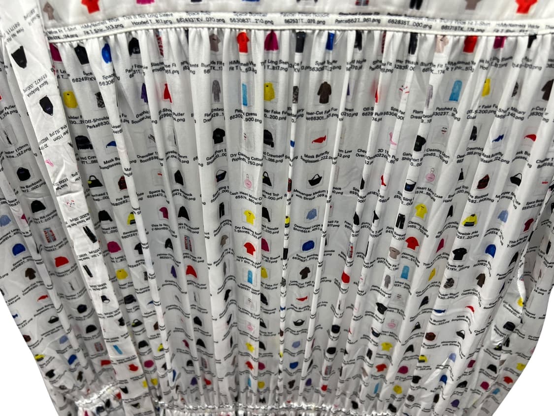 발렌시아가 그래픽 프린트 오버사이즈 드레스/원피스 상품이미지6