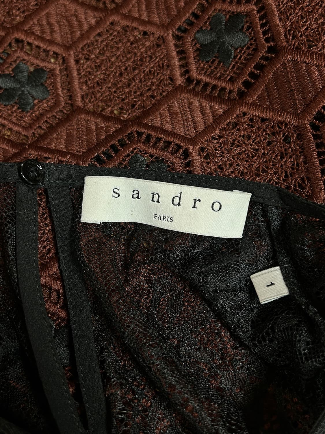 산드로 레이스 시어 블라우스 상품이미지7