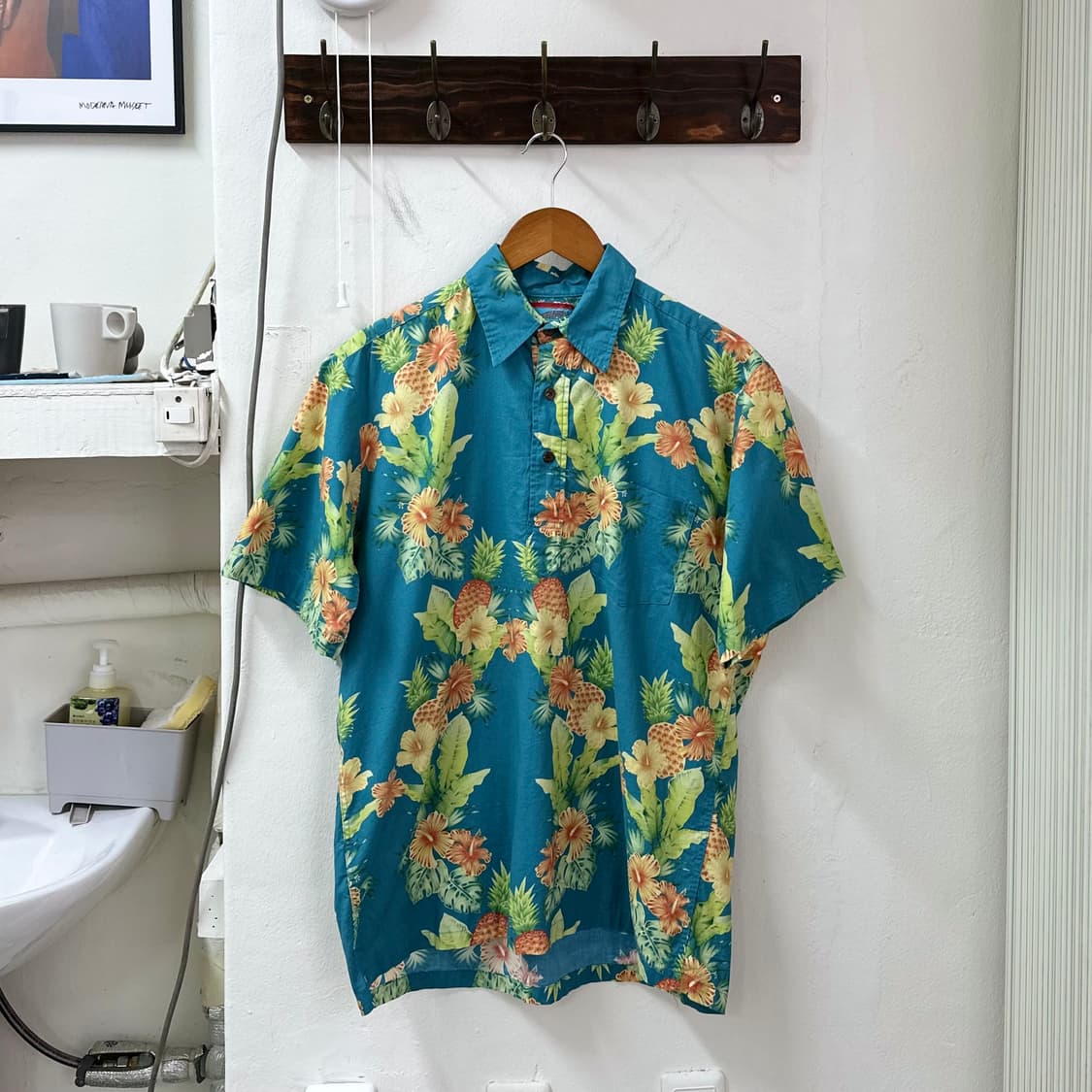 90s Joe kealoha 레인 스푸너 하와이안 풀오버 셔츠 M 상품이미지1
