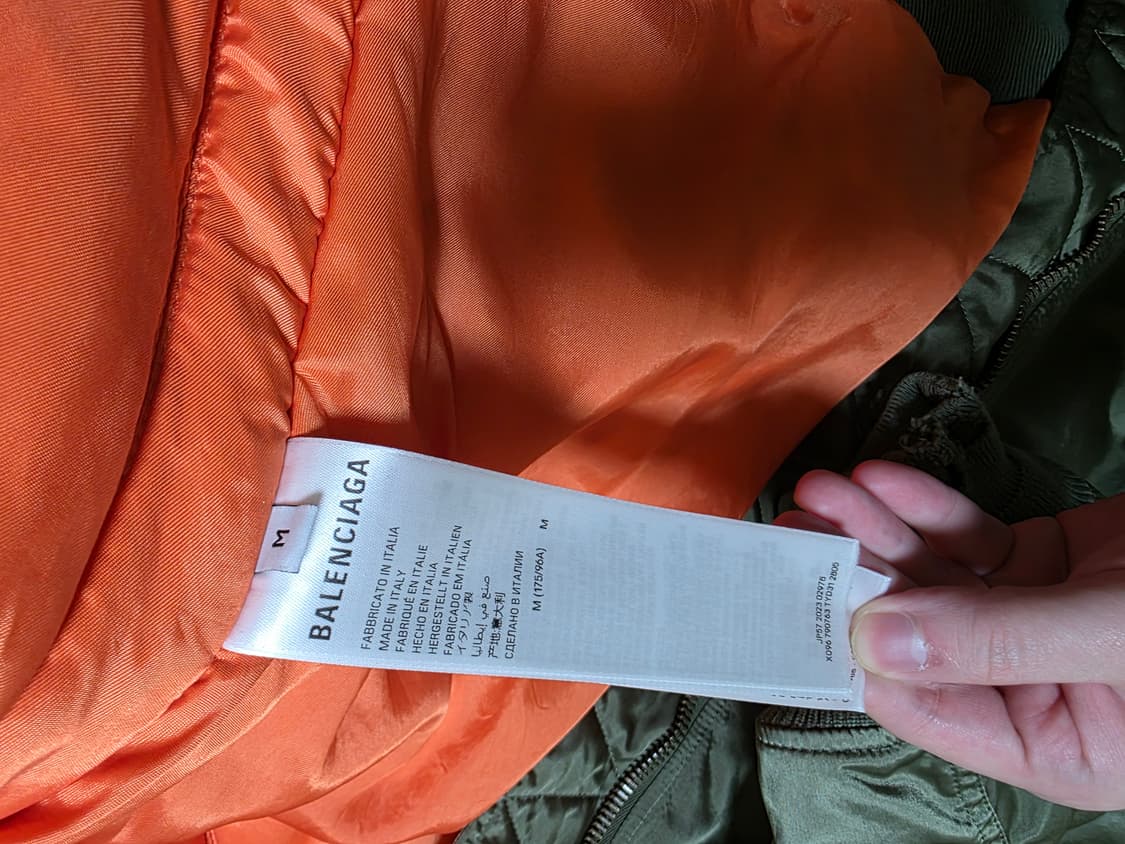 새상품)발렌시아가 더블슬리브 봄버M 상품이미지3