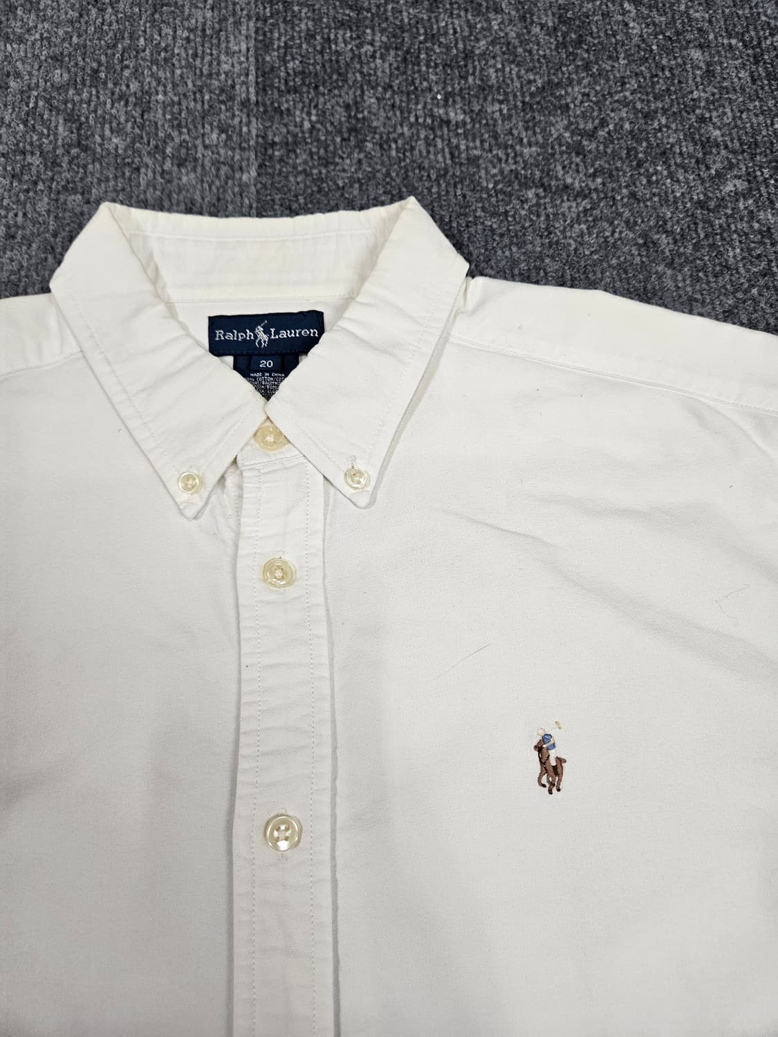 폴로 랄프로렌 여성 화이트 옥스포드 일자핏(급처) 상품이미지2