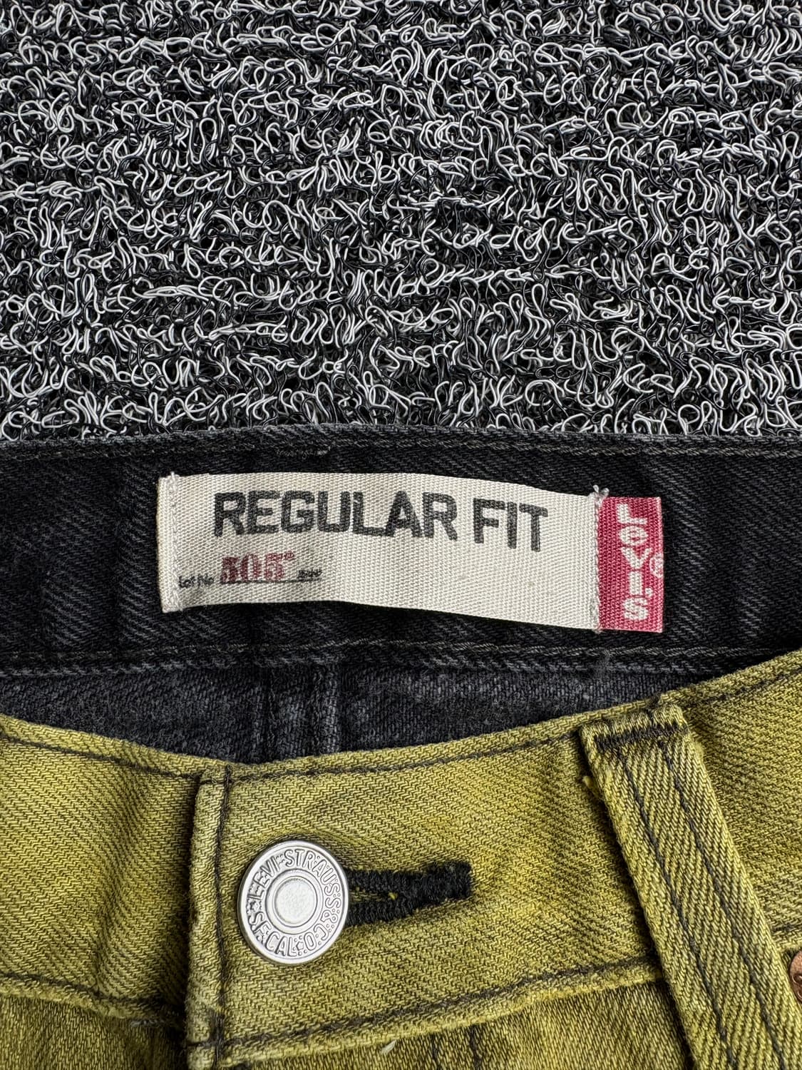 리바이스 505 페인팅 커스텀 믹스업 블랙 데님 팬츠 3148 상품이미지3