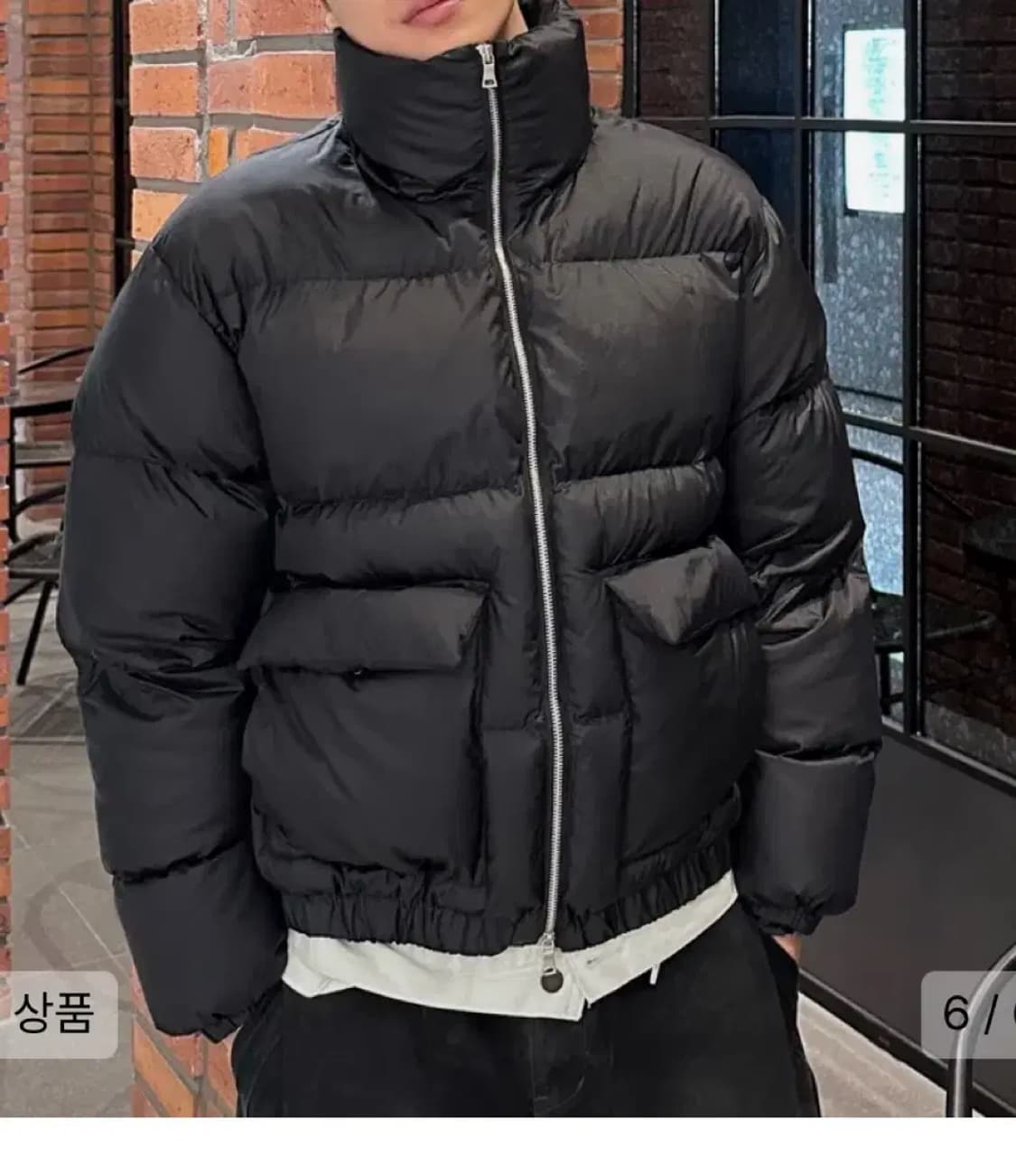 66/124 라퓨지 스토어 투포켓 패딩 상품이미지1
