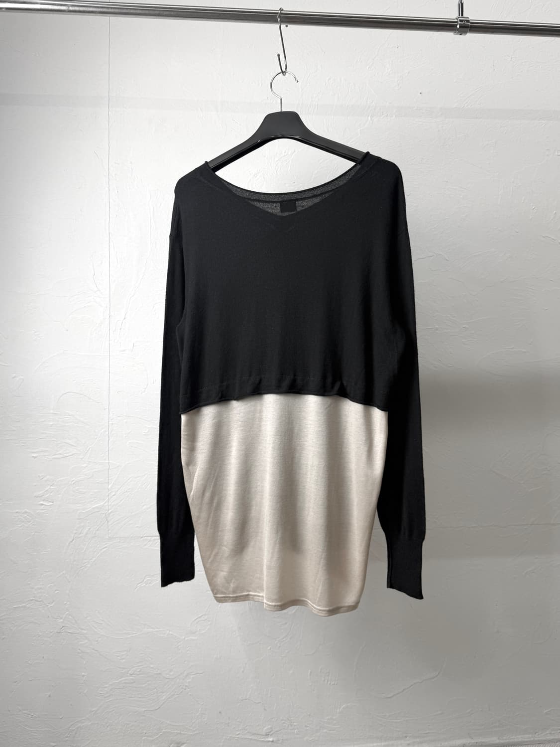 요지 야마모토 레이어드 캐시미어 니트 상품이미지5