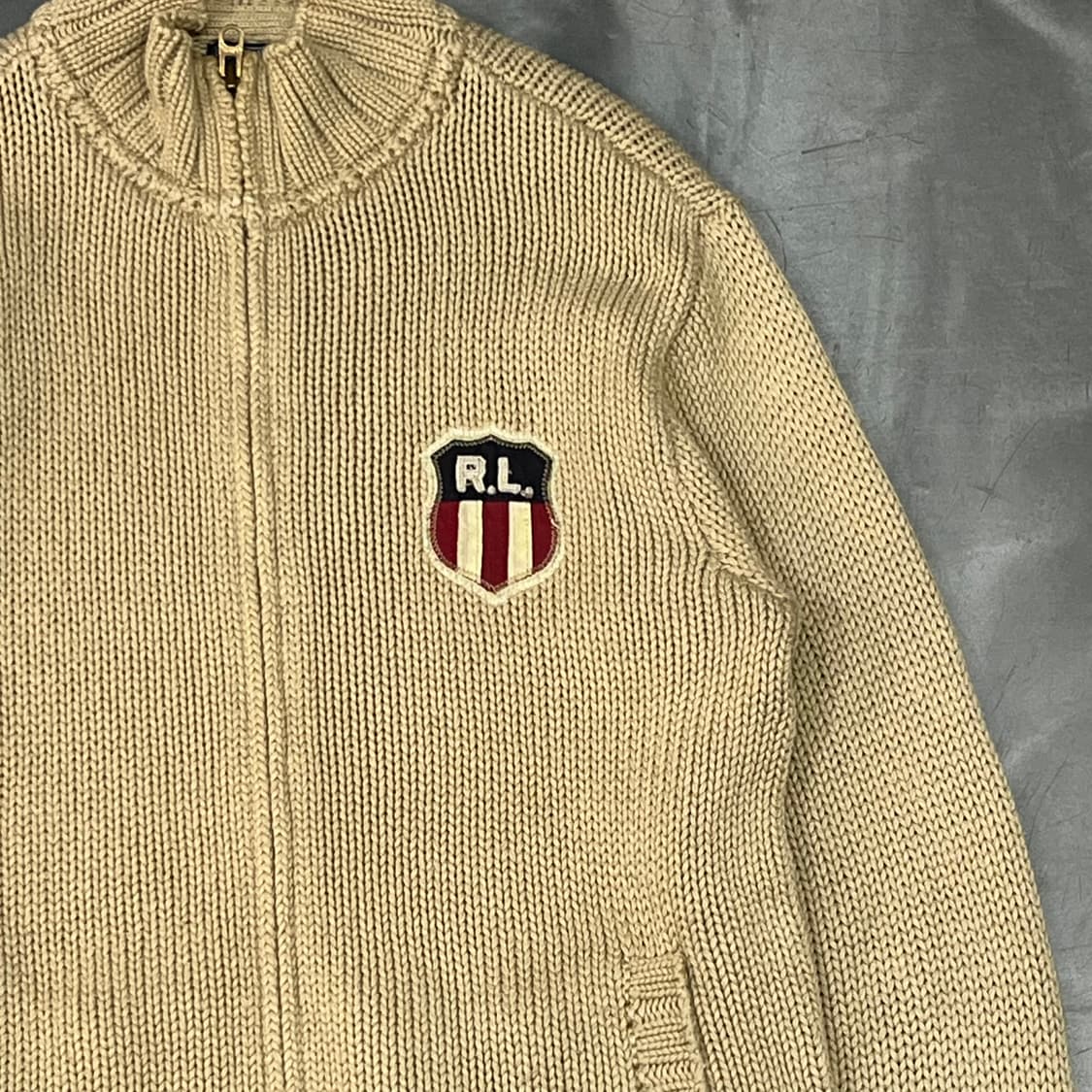  폴로 진스 로고 니트 집업 y16099 상품이미지4