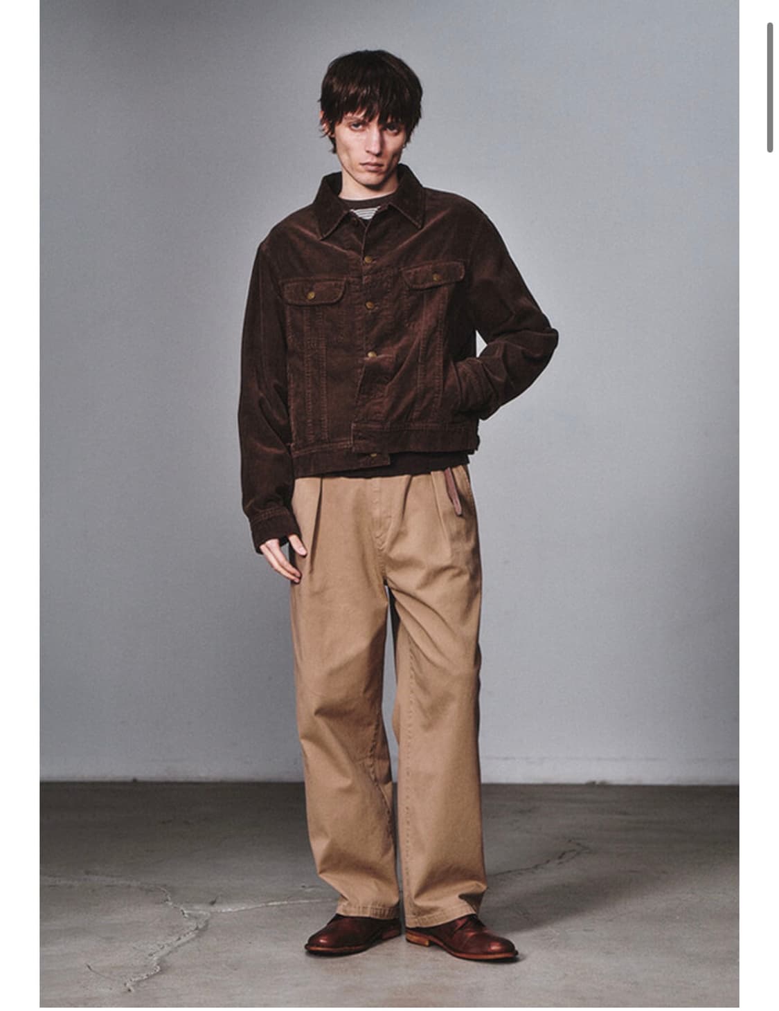 아트이프액츠 가먼트 워시드 코듀로이 트러커자켓 (L) 상품이미지1
