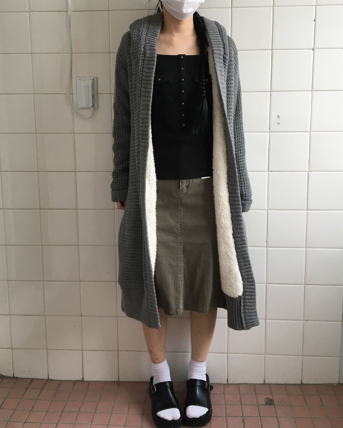 Hood long open cardigan 상품이미지7