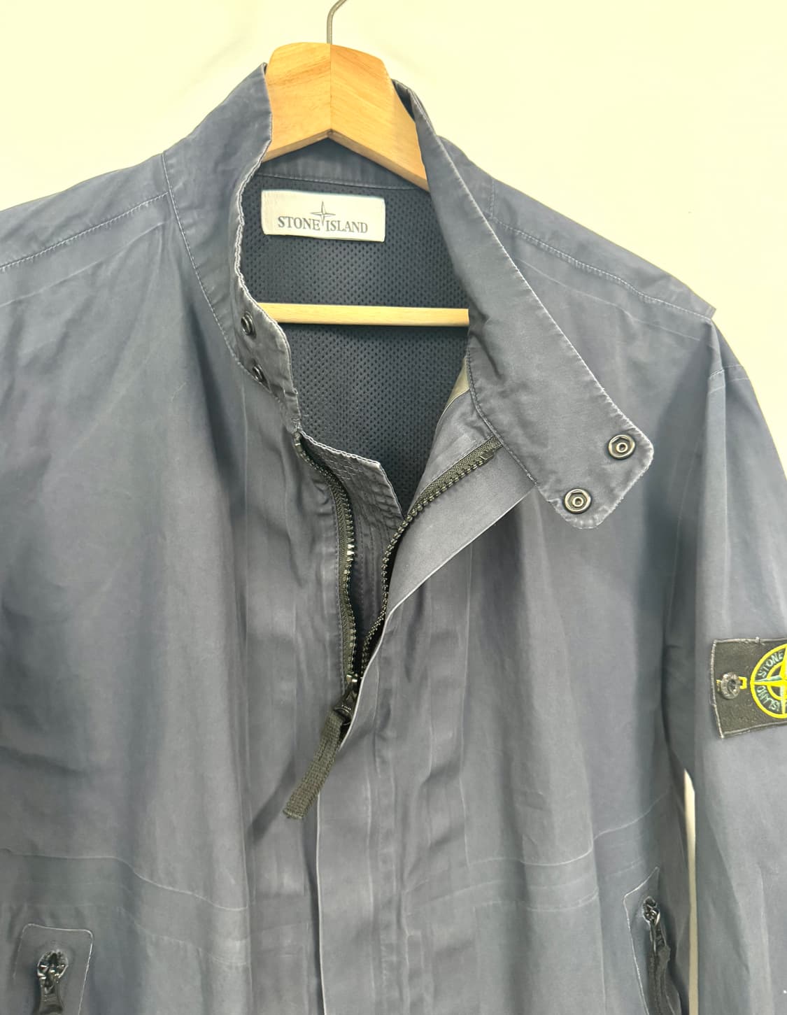 STONE ISLAND 스톤아일랜드 안티드롭 스탠드 칼라 트윌 자켓 XL 상품이미지3