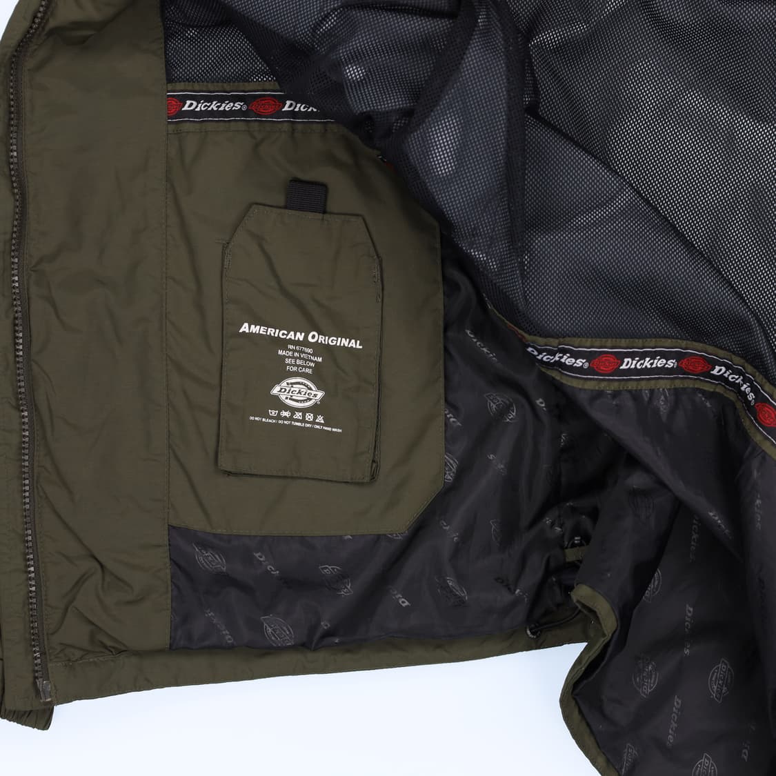 [L] 디키즈 올드스쿨 포켓 윈드 바람막이 점퍼 카키 3844 상품이미지7