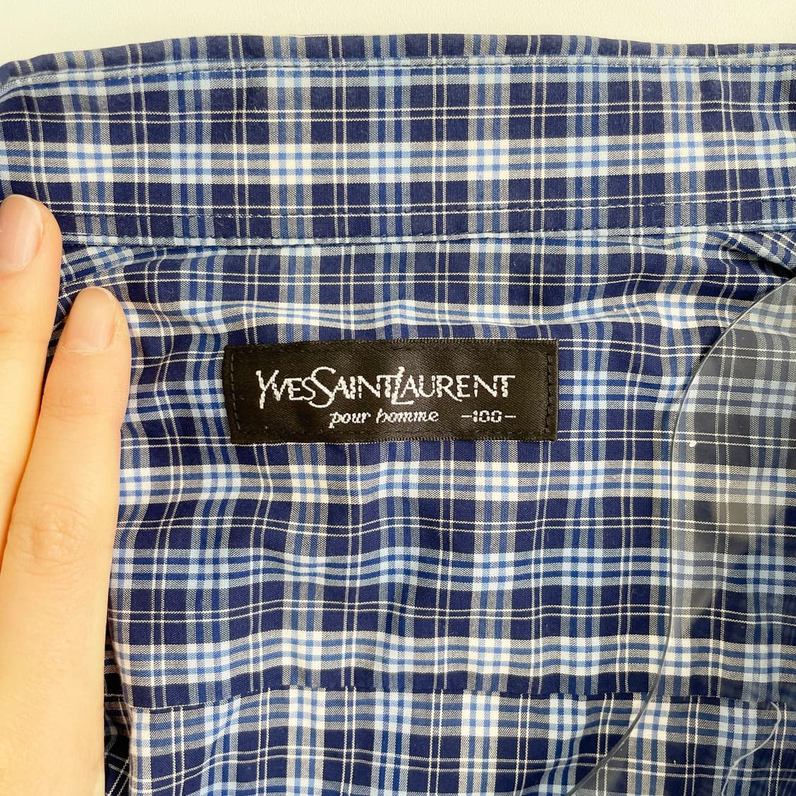 F2 YSL 입생로랑 체크셔츠 100사이즈 상품이미지5