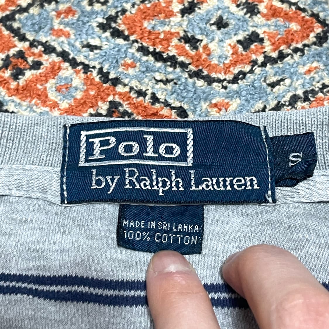 폴로랄프로렌 그레이 스트라이프 카라티셔츠 남성S 상품이미지5